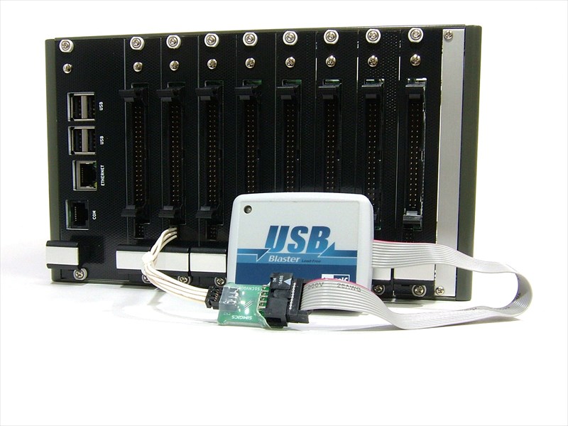 JTAGツールを接続した様子